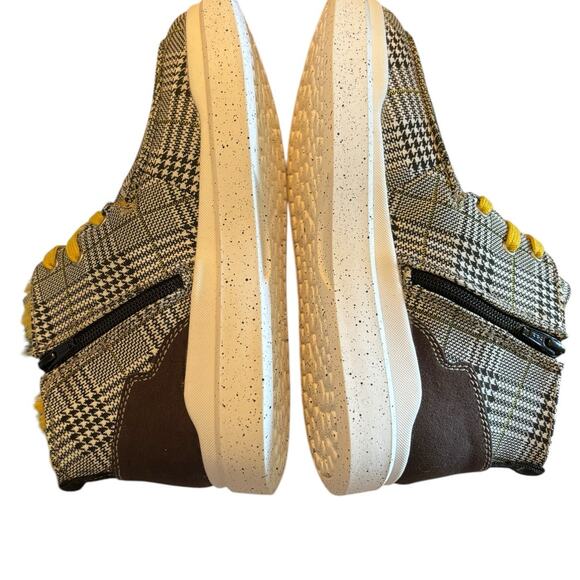 NIB Romika Helsinki 02 Boots Women's Size 38 US 7.5 M Plaid Black Yellow Fuzzy - Picture 6 of 8